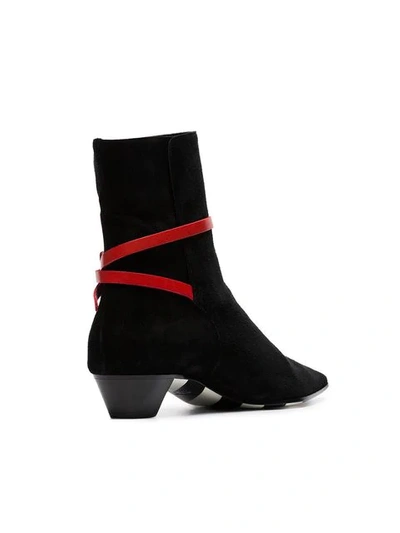 Shop Off-white Black Zip Tie 35 Suede Ankle Boots