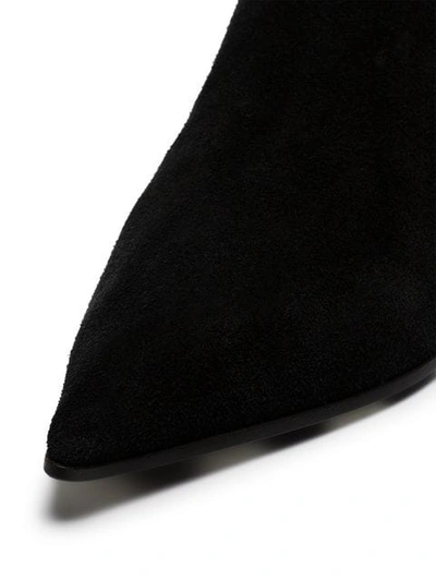 Shop Off-white Black Zip Tie 35 Suede Ankle Boots