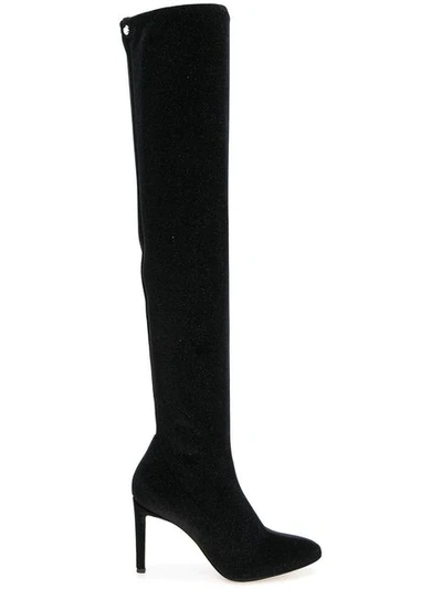 Shop Giuseppe Zanotti Over The Knee Boots In 2 Nero