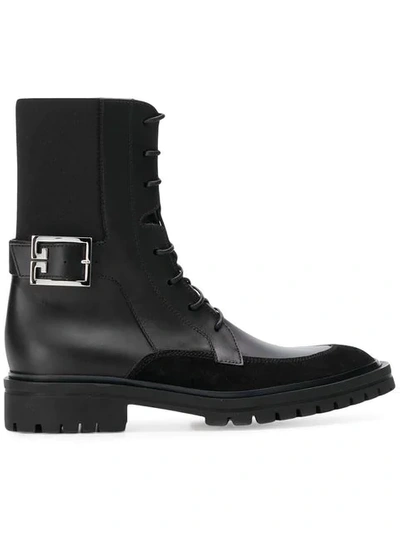 Shop Givenchy Aviator Ankle Boots In Black