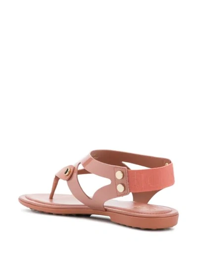 Tod's Thong Sandals In Pink