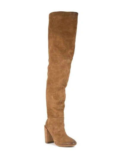 Shop Marsèll Taporsolo Knee High Boots In Brown