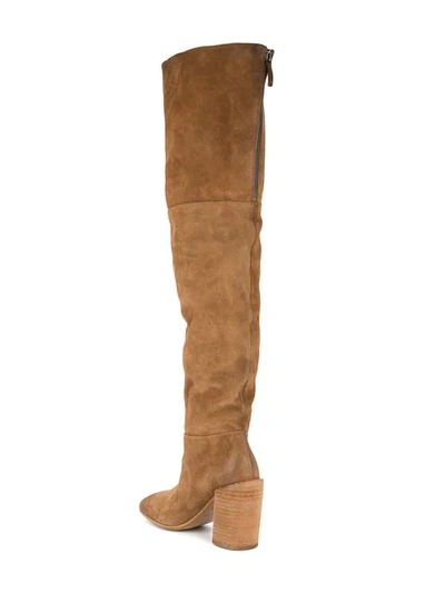 Shop Marsèll Taporsolo Knee High Boots In Brown