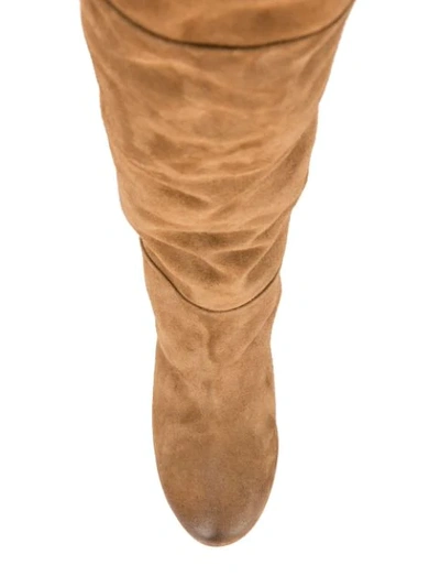 Shop Marsèll Taporsolo Knee High Boots In Brown