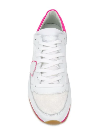 Shop Philippe Model Tropez Sneakers In White