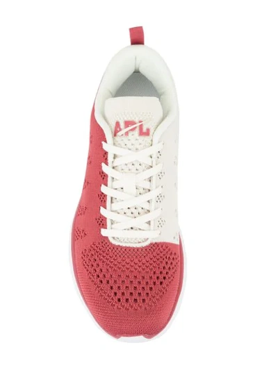 Shop Apl Athletic Propulsion Labs Techloom Pro Two-tone Sneakers In Red