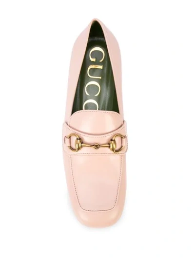 Shop Gucci Horsebit Slip-on Loafers In Pink