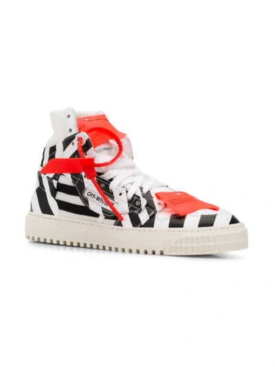 Shop Off-white Striped 3.0 Off-court Sneakers In White