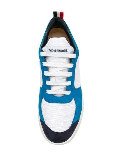 Shop Thom Browne Raised Tech Running Shoe In White