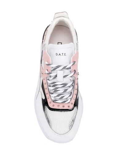 Shop D.a.t.e. Platform Sneakers In White