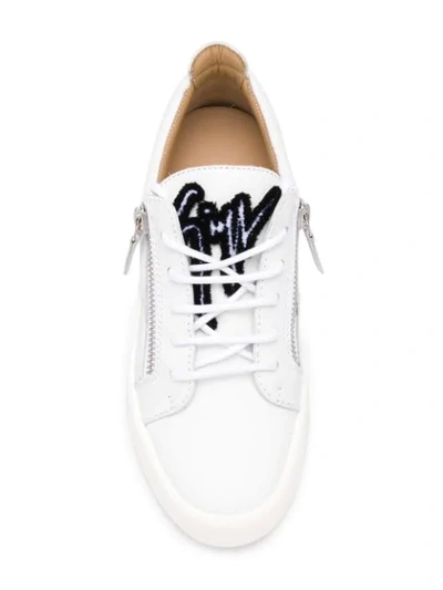 Shop Giuseppe Zanotti Gail Sneakers In White