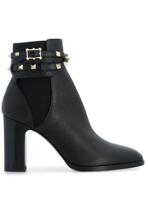 valentino leather ankle boots