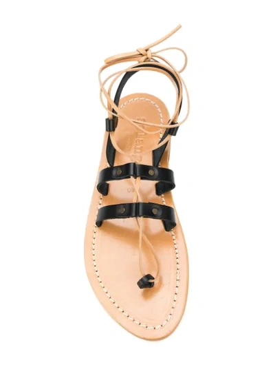 Shop Solange Multi-strap Ankle Tie Sandals In Black