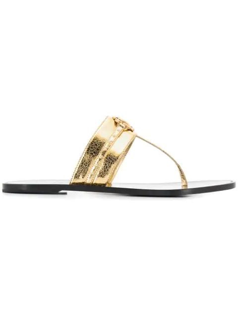 gold designer sandals