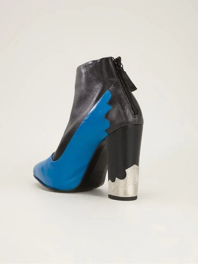 Shop Toga Paneled Ankle Boot In Blue