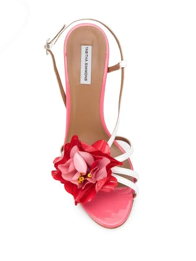 Shop Tabitha Simmons Peony Sandals In Pink