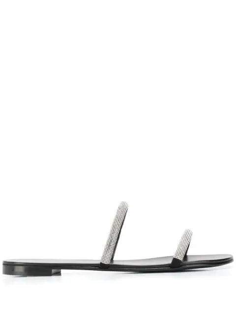 Giuseppe Zanotti Croisette Crystal-embellished Sandals In Black | ModeSens