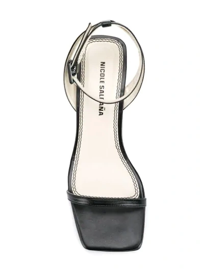 Shop Nicole Saldaã±a Alyssa Sandals In Alyssa - Black Leather