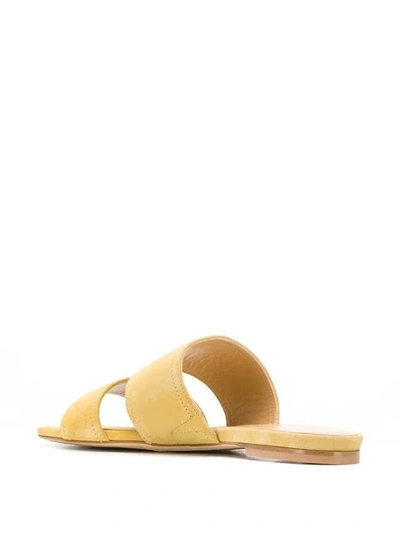 AEYDE DOUBLE-STRAP SANDALS - 黄色