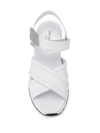 Shop Sergio Rossi Sr Running Sandals - White