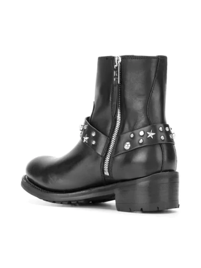 Shop Karl Lagerfeld Studded Boots In Black