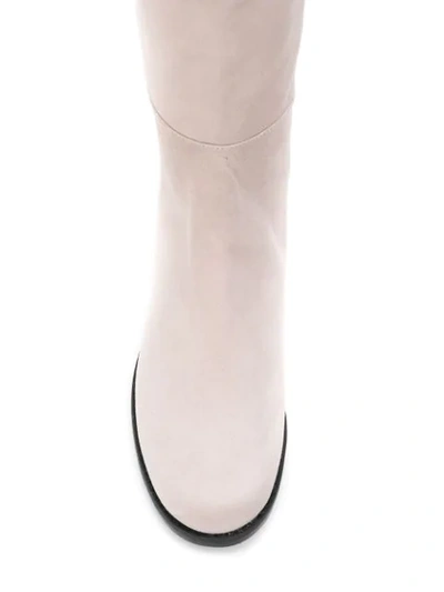 Shop Stuart Weitzman Over The Knee Boots - Neutrals