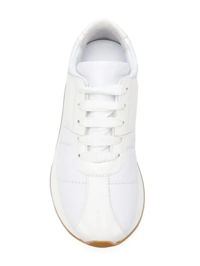 Shop Marni Flatform Sneakers In White