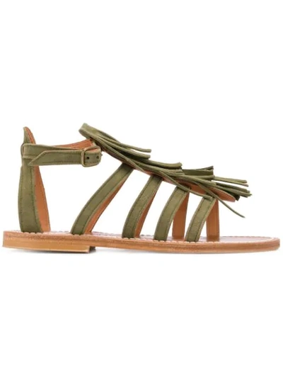 Shop Kjacques Frega Sandals In Green