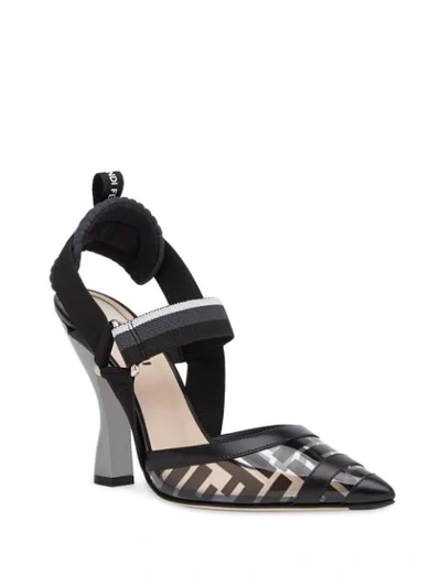 Shop Fendi Colibrì Slingback Pumps In Black