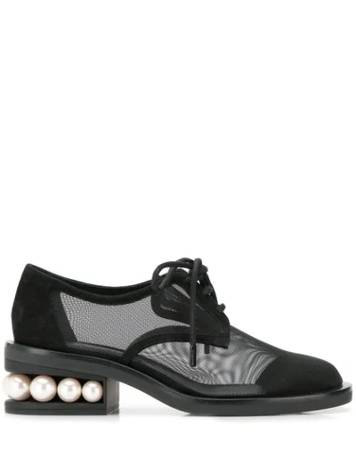 Shop Nicholas Kirkwood Casati Pearl Derby Shoes  In Black