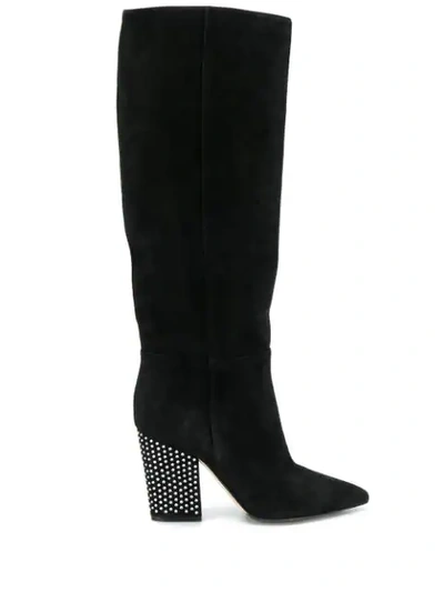 Shop Sergio Rossi Sergio Knee High Boots In Black