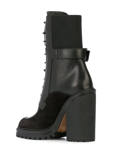 Shop Givenchy High-heel Combat Boots In Black