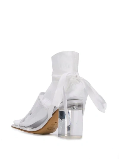 Shop Mm6 Maison Margiela Tabi Style Sock Pumps In White