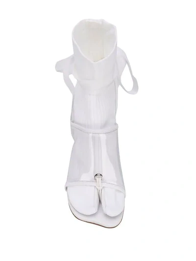 Shop Mm6 Maison Margiela Tabi Style Sock Pumps In White