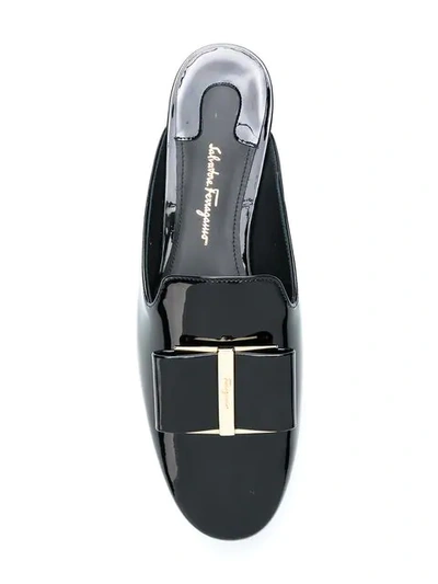 Shop Ferragamo Vara Mules In Nero