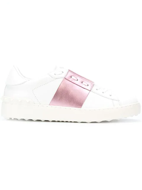 valentino rockstud sneakers pink