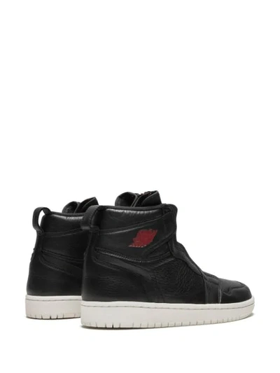 Shop Jordan Air  1 Hi Zip Prem Sneakers In Black