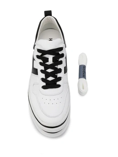 Shop Hogan H449 Sneakers In White