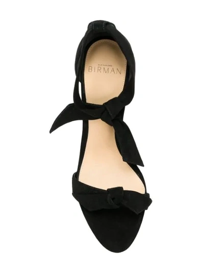 Shop Alexandre Birman Tie Front Sandals In Black
