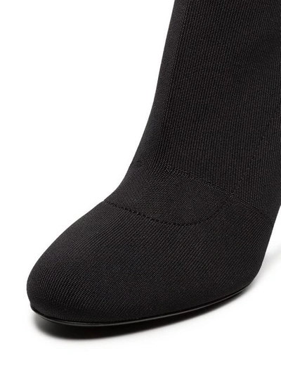 Shop Prada Logo 90 Sock Booties In Black