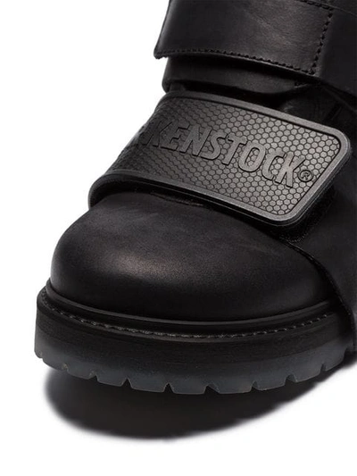 Shop Rick Owens X Birkenstock Rotterhiker Flat Boots In Black