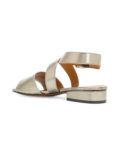 Shop Robert Clergerie Fina Sandals In Metallic