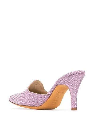 Shop Maryam Nassir Zadeh Slip-on Mules In Purple