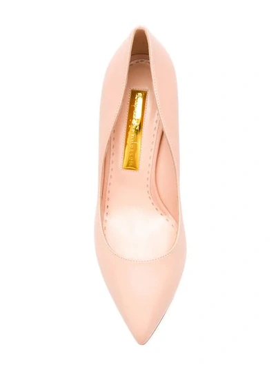 Shop Rupert Sanderson Nada Pumps In Buttermilk