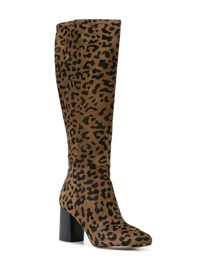 Shop Diane Von Furstenberg Reese Leopard Boots In Neutrals