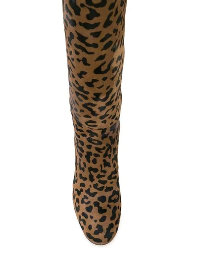 Shop Diane Von Furstenberg Reese Leopard Boots In Neutrals