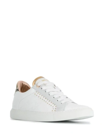 Shop Zadig & Voltaire Back Wild Sneakers In White