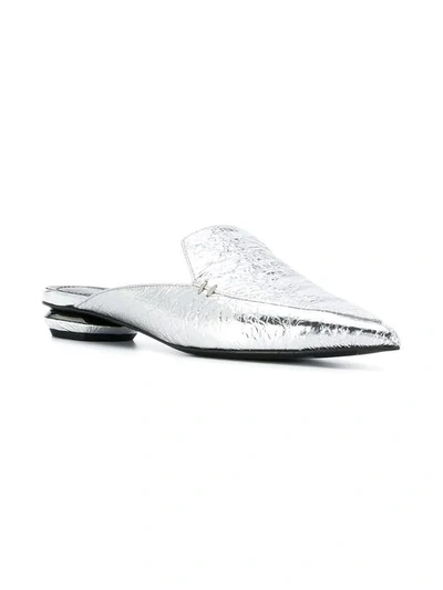 Shop Nicholas Kirkwood Beya Mules In N90 Silver