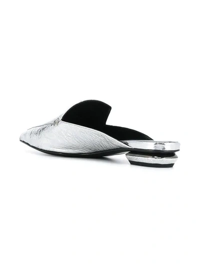 Shop Nicholas Kirkwood Beya Mules In N90 Silver