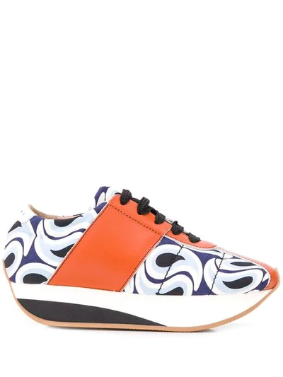 Shop Marni Bigfoot Sneakers In White